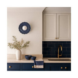 Luminosa Lighting Luminosa Boll Handmade Shell 28Cm Wall Lamp Deep Cobalt Blue, White Dots G9, Ip44 - thumbnail 2