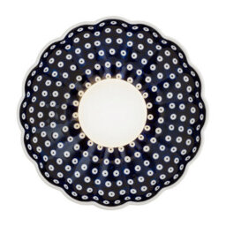 Luminosa Lighting Luminosa Boll Handmade Shell 28Cm Wall Lamp Deep Cobalt Blue, White Dots G9, Ip44 - thumbnail 3