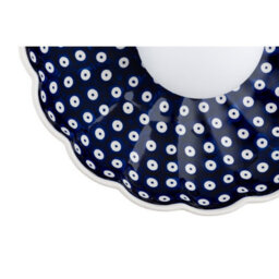 Luminosa Lighting Luminosa Boll Handmade Shell 28Cm Wall Lamp Deep Cobalt Blue, White Dots G9, Ip44 - thumbnail 5