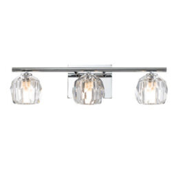 Luminosa Lighting Luminosa Quoizel Regalia Wall Lamp Polished Chrome, 3000K, Ip44 - thumbnail 1