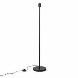 CGC Interiors Cgc Lena Matt Black Straight Floor Lamp - thumbnail 5