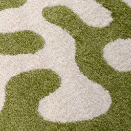 The Rugs Joli Green And White Abstract Doodle Rug Soft Dense Pile Easy To Clean And Pet Friendly For Living Rooms And Bedrooms - thumbnail 5