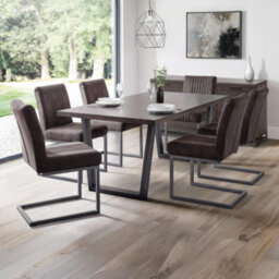 Oakham Huxford Premium Charcoal Grey Dining Chairs - Set Of 2 - thumbnail 5