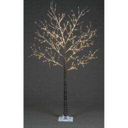 Snowtime 1.5M Copper Wire Frosted Brown Twig Tree With 400 Lights - thumbnail 1