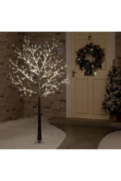 Snowtime 1.5M Copper Wire Frosted Brown Twig Tree With 400 Lights - thumbnail 2