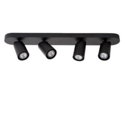 Lucide Xyrus Modern Ceiling Spotlight Bar - Led Dim To Warm - Gu10 - 4X5W 2200K/3000K - Black - thumbnail 3