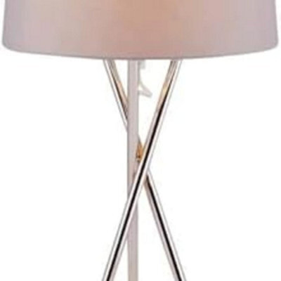 Biznest Tripod Design Table Lamp Give Your Home Decor Office Living Room A Truly Contemporary Look (Grey)