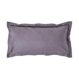 Homescapes Dark Grey Egyptian Cotton Oxford Pillowcase 200 Tc, King Size - thumbnail 1