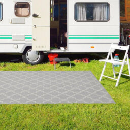 Homeart Outdoor Rugs Easy Cleaning Area Rugs For Balcony,garden,picnic,uv Weather Resistant  Grey Cream, 80 X 150 Cm - thumbnail 3
