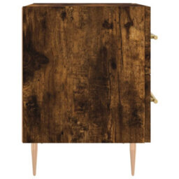 Berkfield Modern Bedside Cabinets 2 Pcs Smoked Oak 40X35X47.5 Cm Engineered Wood - thumbnail 7