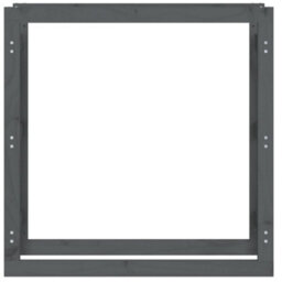 Walplus Firewood Rack Grey 100X25X100 Cm Solid Wood Pine - thumbnail 5