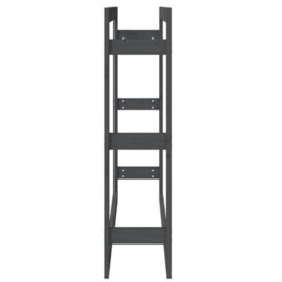Walplus Firewood Rack Grey 100X25X100 Cm Solid Wood Pine - thumbnail 6