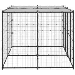 Walplus Outdoor Dog Kennel Steel With Roof 4.84 M² - thumbnail 3