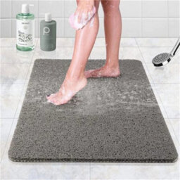 Non-Slip Quick Dry Pvc Loofah Shower Mat