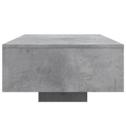 Berkfield Coffee Table With Led Lights Concrete Grey 85X55X31 Cm - thumbnail 6