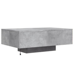 Berkfield Coffee Table With Led Lights Concrete Grey 85X55X31 Cm - thumbnail 8