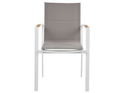 Beliani Garden Dining Set 6 Seater Valcanetto/busseto Metal Grey - thumbnail 9