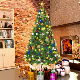 Shatchi 4Ft Green Alaskan Pine Christmas Tree With Metal Stand - thumbnail 4