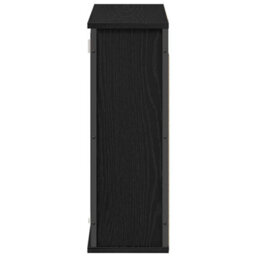 Vidaxl Bathroom Wall Cabinet With Mirror Black Oak 60X21X60 Cm - thumbnail 6