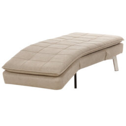 Beliani Chaise Longue Loiret Fabric Taupe - thumbnail 6