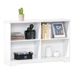 Wyld Haus Sorano Wood White 2-Tier Cube Bookcase 4-Compartment 118 X 29 X 76 Cm - thumbnail 2