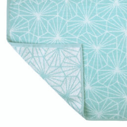 Allure Bath Fashions Geometric Design Jacquard Hand Towel - Duckegg - thumbnail 3