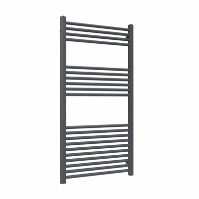 Lux Heat Anthracite Grey Ladder Towel Radiator 1200mm (H) X 600mm (W) - image 1