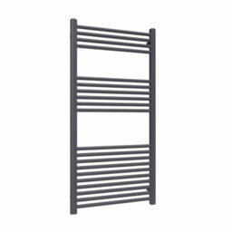 Lux Heat Anthracite Grey Ladder Towel Radiator 1200mm (H) X 600mm (W) - thumbnail 1