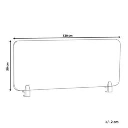 Beliani  Desk Screen Split Peach Pink - thumbnail 3