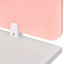 Beliani  Desk Screen Split Peach Pink - thumbnail 7