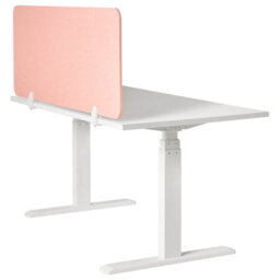 Beliani  Desk Screen Split Peach Pink - thumbnail 6