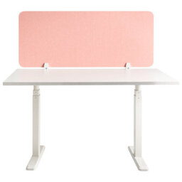 Beliani  Desk Screen Split Peach Pink - thumbnail 4