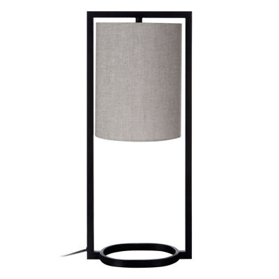 Orsina Metal Table Lamp, Minimalist & Elegant Table Lamp For Modern Homes, Grey Shade Modern Table Lamp, Table Lamp - image 1