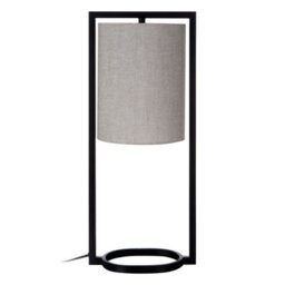 Orsina Metal Table Lamp, Minimalist & Elegant Table Lamp For Modern Homes, Grey Shade Modern Table Lamp, Table Lamp - thumbnail 1