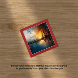 Ak Frames 10X10 Crimson Picture Mounts To Fit 8X8 Aperture Size - Mount Board Only (No Frame Included) - thumbnail 5