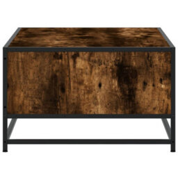 Berkfield Coffee Table Smoked Oak 100X57X35 Cm Engineered Wood And Metal - thumbnail 6