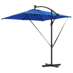 Berkfield Cantilever Banana Parasol Blue 249 X 249 X 250 Cm - thumbnail 7