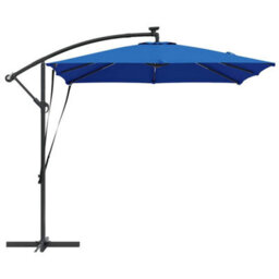 Berkfield Cantilever Banana Parasol Blue 249 X 249 X 250 Cm - thumbnail 6