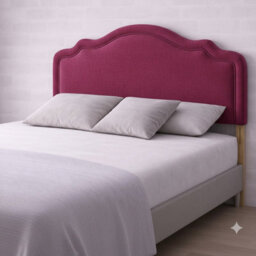"Urban Textures - Regency Luxury 30"" High Plush Velvet Fabric Upholstered Bed Headboard - Maroon" - thumbnail 1