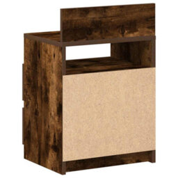 Walplus Bedside Cabinets 2 Pcs With 2 Drawers Smoked Oak 40X33X60 Cm - thumbnail 8
