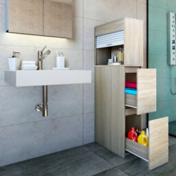 Vcm Bathroom Furniture Room Divider Drawer Tasalo - thumbnail 3