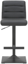 Lamboro Luscious Kitchen Bar Stool, Matt Black Footrest & Base, Height Adjustable Swivel Gas Lift, Breakfast Bar & Home Barstool, Black - thumbnail 3