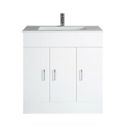 Homestylestore 800mm White Bathroom Vanity Unit With Basin - thumbnail 1