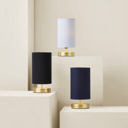 Valuelights Francis Gold Touch Table Lamp With White Shade - thumbnail 6