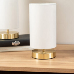Valuelights Francis Gold Touch Table Lamp With White Shade - thumbnail 4