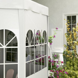 Outsunny 3.9M Outdoor Gazebo Canopy Party Tent With 6 Removable Side Walls - thumbnail 9