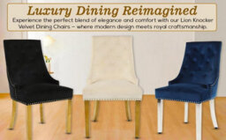 Hygrad Built to Survive Set Of 2 Dining Chairs With Gold Metal Legs, Velvet Upholstered Armless Chair Back Ring Pull, Luxury Kitchen Chairs - thumbnail 5