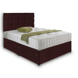 Dining Tables Rio Matching Headboard Divan Set, 2 Drawer On Same Side With Sprung 1500 Comfort Mattress - Double - thumbnail 4