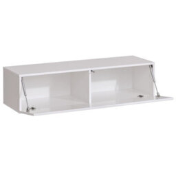 Switch Lamel Xvii Living Room Wall Unit Modern Furniture Set With Tv Cabinets Bookcases And Shelves Push To Open Wotan White Gloss - thumbnail 5
