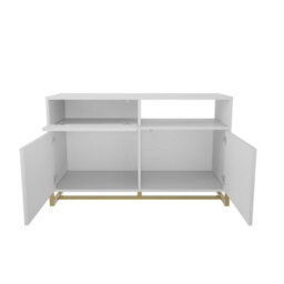 Decorotika - Utopia Sideboard 3 Cabinets And One Shelf Metal Legs - thumbnail 8